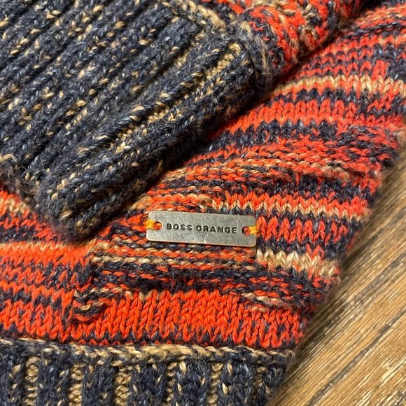 Boss Orange By Hugo Boss Acunito Crew Neck Sweater Size M Cotton 90s Grandpa - Picture 12 of 13